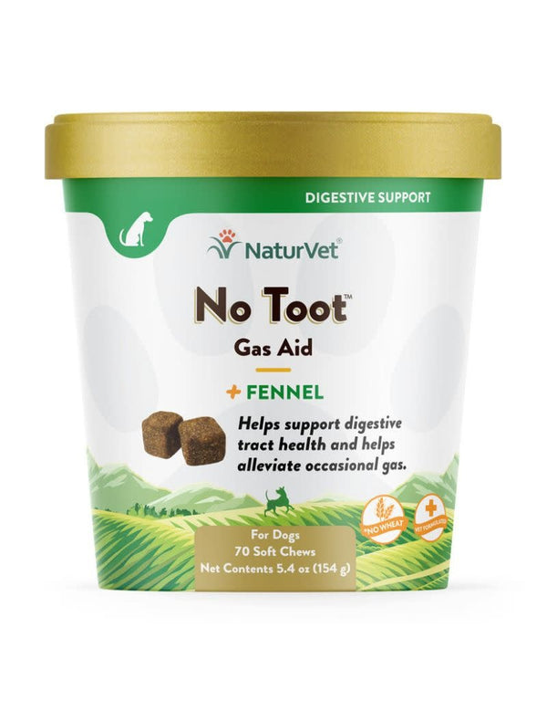NATURVET Dog No Toot Gas Chew 70CT