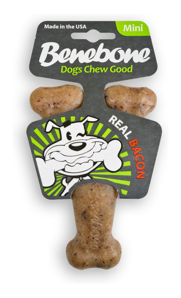 BENEBONE Bacon Wishbone Dog Chew