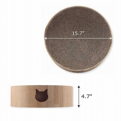 NECOICHI Bowl-Shaped Cozy Cat Scratcher Bowl