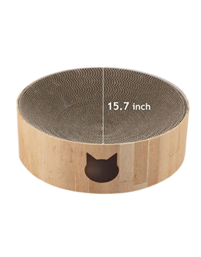 NECOICHI Bowl-Shaped Cozy Cat Scratcher Bowl