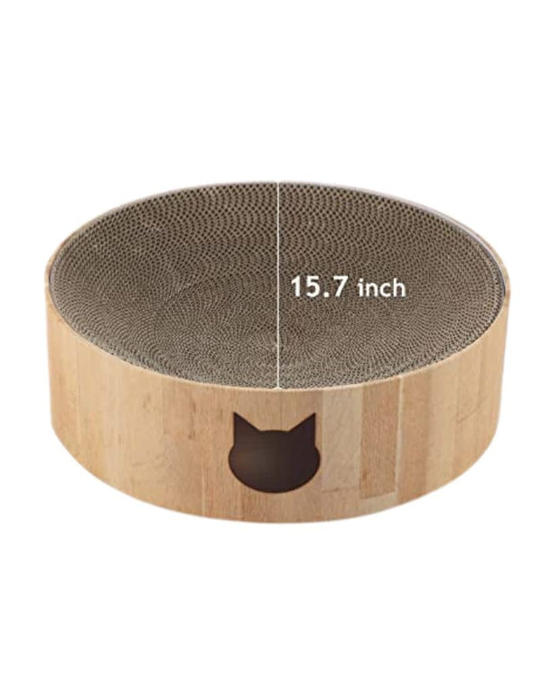 NECOICHI Bowl-Shaped Cozy Cat Scratcher Bowl