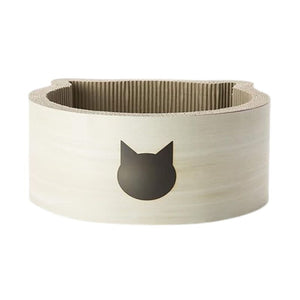 NECOICHI Cat-headed Scratcher Bed Birch Large