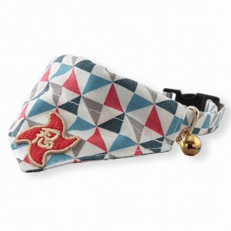 NECOICHI Ninja Cat Bandana Collar Blue