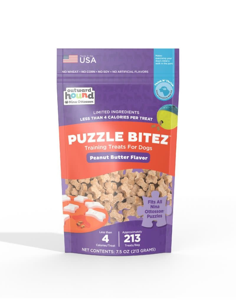 NINA OTTOSSON Puzzle Bitez Dog Treats Peanut Butter