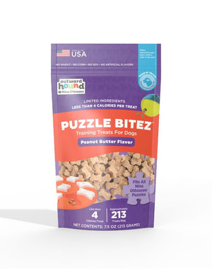 NINA OTTOSSON Puzzle Bitez Dog Treats Peanut Butter
