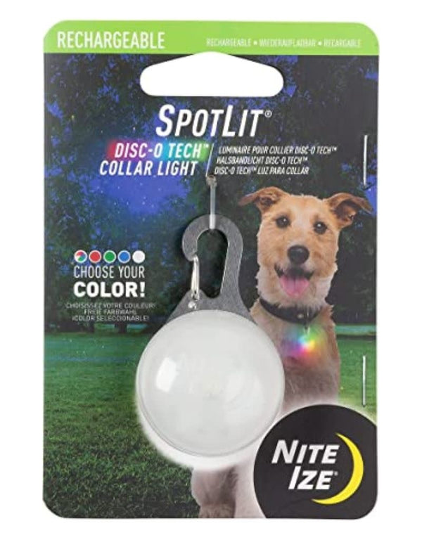 NITE IZE Spotlit Rechargeable Collar Light - Disc-O Tech