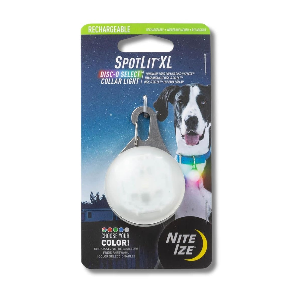 NITE IZE Spotlit Rechargeable Collar Light - Disc-O Tech Jewel