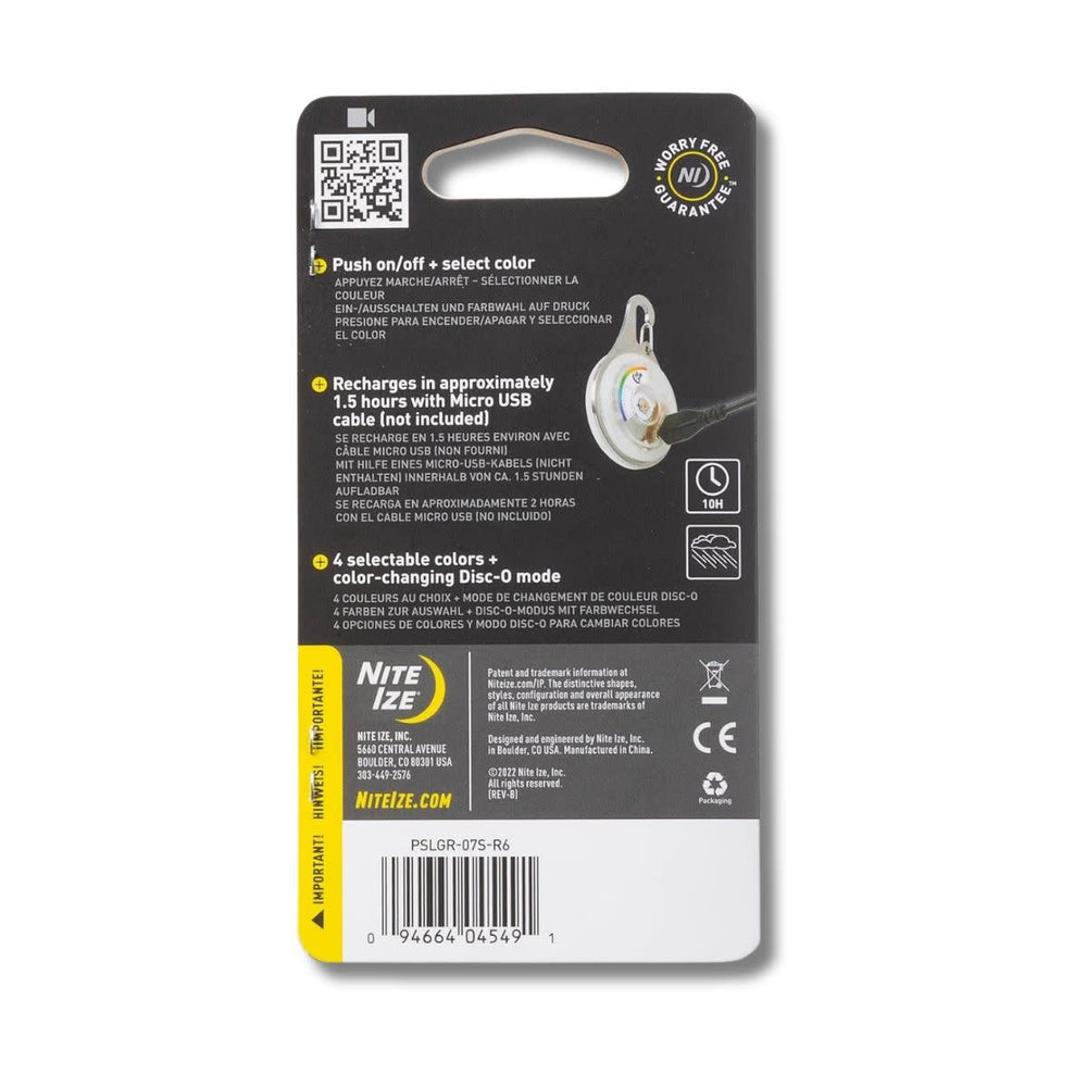 NITE IZE Spotlit Rechargeable Collar Light - Disc-O Tech Jewel