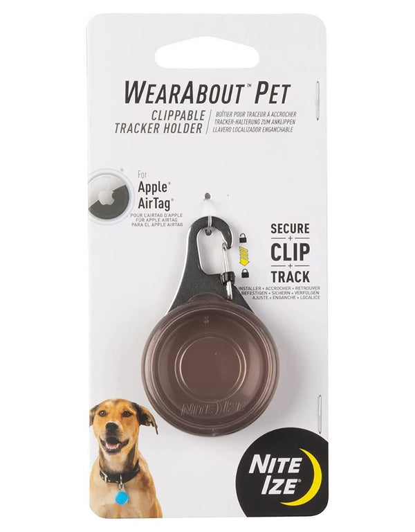 NITE IZE WearAbout Pet Clippable Tracker Holder Smoke