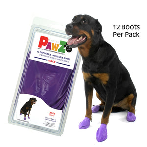 PAWZ Waterproof Rubber Dog Boots Classic Colors