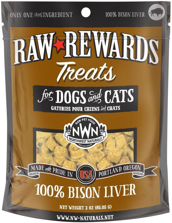 NORTHWEST NATURALS Dog Treat Freezedried Bison Liver 3 oz