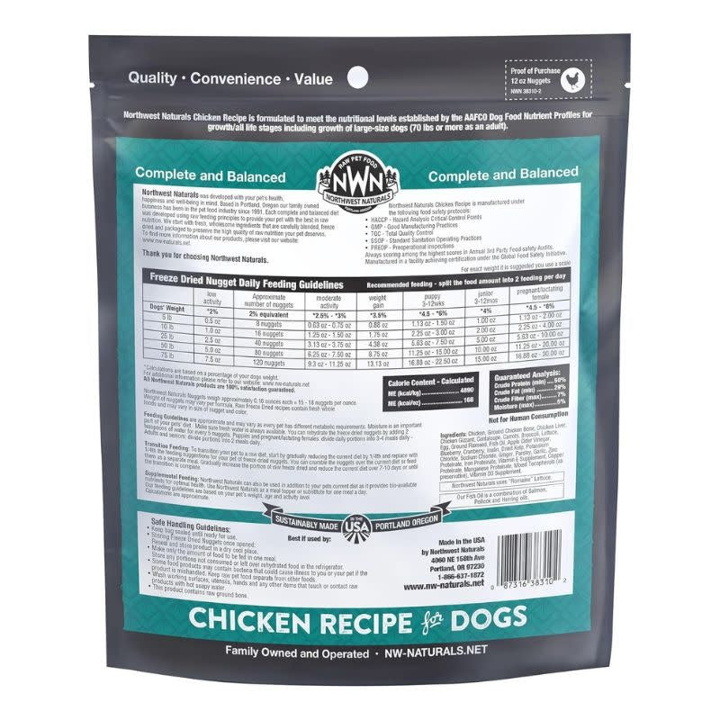 NORTHWEST NATURALS Freeze-dried Dog Food Chicken