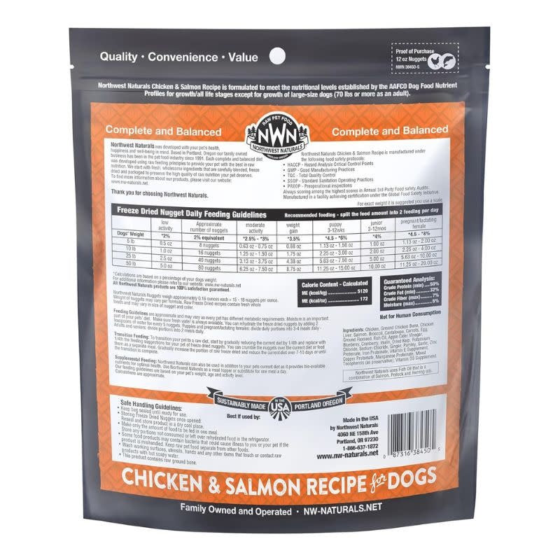 NORTHWEST NATURALS Chicken & Salmon Freezedried Dog Food