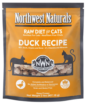 NORTHWEST NATURALS Frozen Raw Cat Food Duck 2 LB