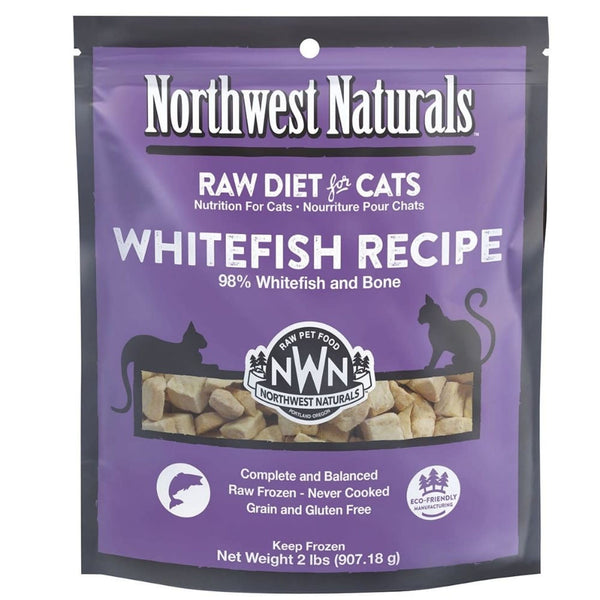 NORTHWEST NATURALS Frozen Raw Cat Food Whitefish 2 LB