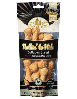 NOTHIN' TO HIDE Ultra Knotted Bone Chicken 3in 12 count