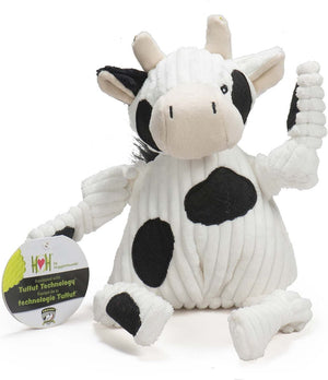 HUGGLEHOUNDS Barnyard Cow Knottie Toy