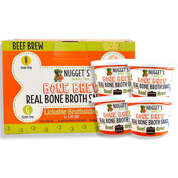 NUGGETS Frozen Beef Bone Brothsicles 4 oz CASE/ 4