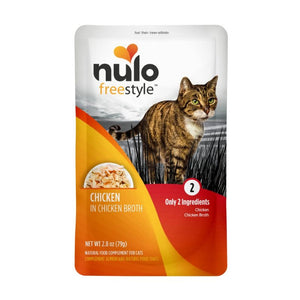 NULO Free Style Wet Cat Food Grain Free Chicken Pouch Case 24/2.8OZ