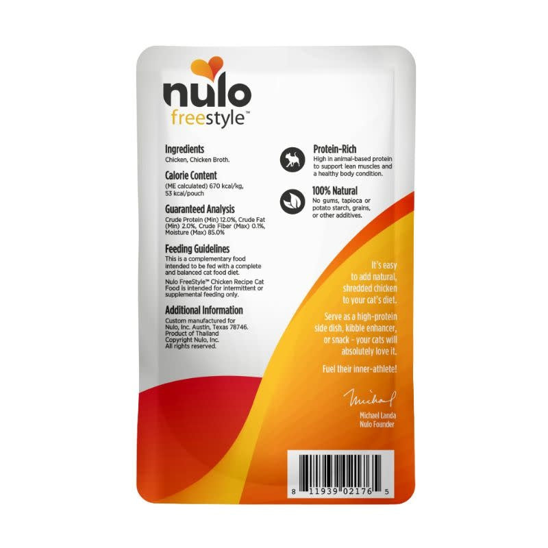 NULO FreeStyle Wet Cat Food Grain Free Chicken Pouch 2.8OZ