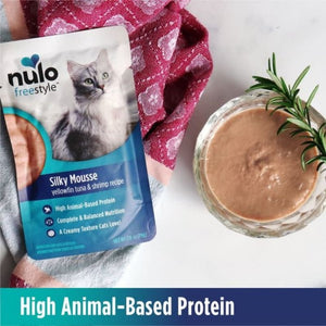 NULO Freestyle Wet Cat Food Grain Free Tuna and Shrimp Mousse 2.8OZ
