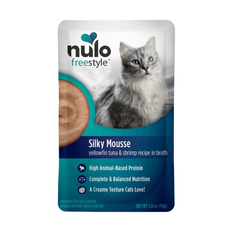 NULO Freestyle Wet Cat Food Grain Free Tuna and Shrimp Mousse CASE 24/2.8OZ