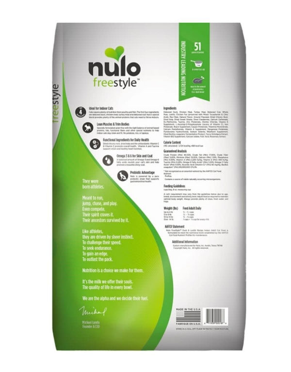 NULO Freestyle Grain Free Duck & Lentils Dry Cat Food