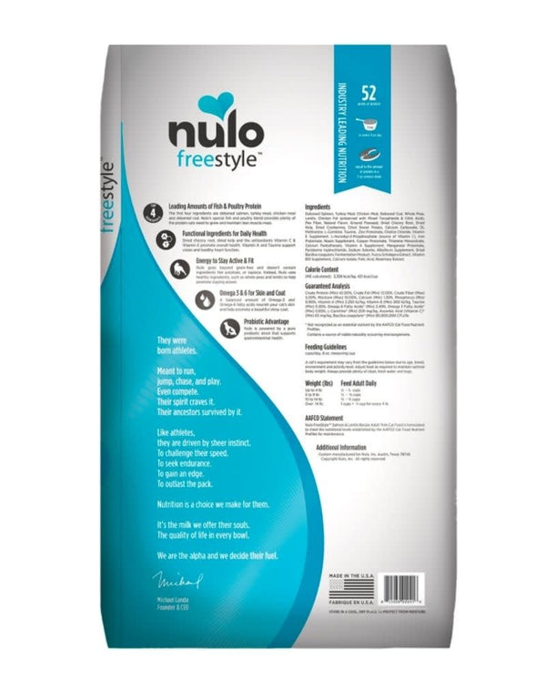 NULO Freestyle Trim Grain Free Salmon & Lentils Dry Cat Food