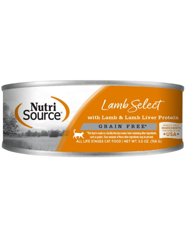 NUTRISOURCE Cat Food Grain Free Lamb and Lamb Liver 5OZ CASE/12