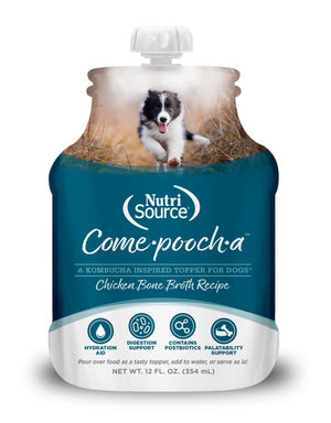NUTRISOURCE Come-Pooch-A Broth Chicken 12OZ