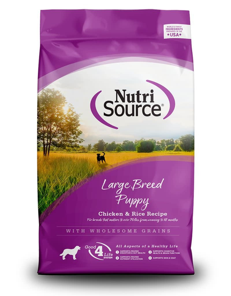 NUTRISOURCE Large Breed Puppy Food Chicken and Rice