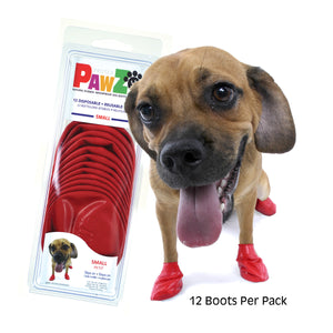 PAWZ Waterproof Rubber Dog Boots Classic Colors