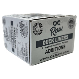 OC RAW Additions Frozen Dog Duck Liver 2 LB
