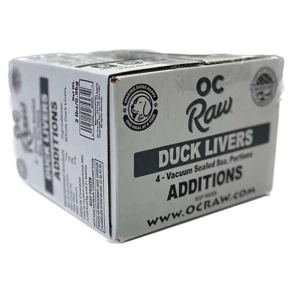 OC RAW Additions Frozen Dog Duck Liver 2 LB
