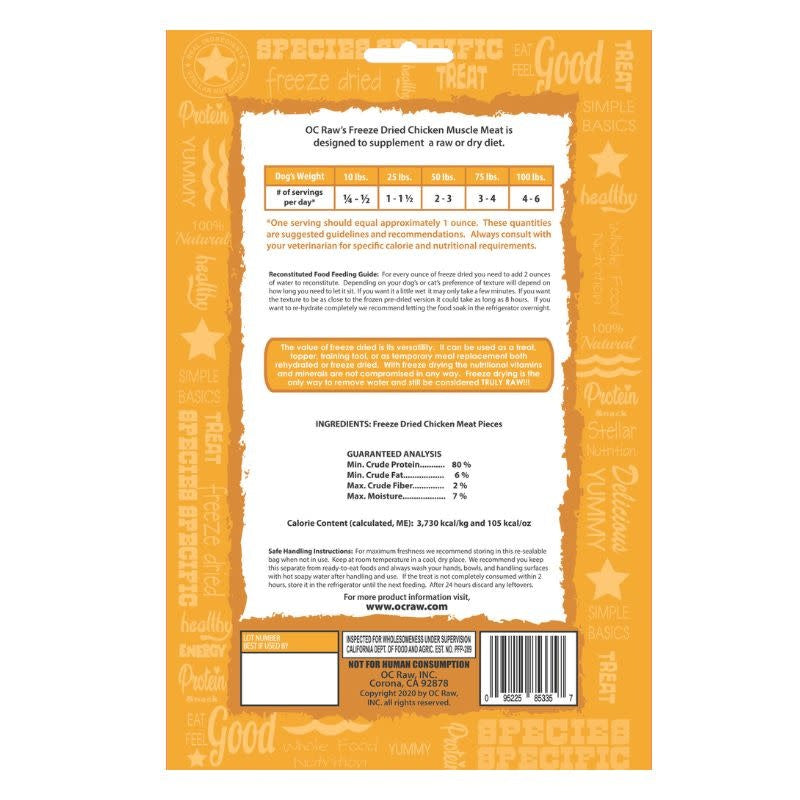 OC RAW Freeze Dried Chicken Nuggets 4OZ