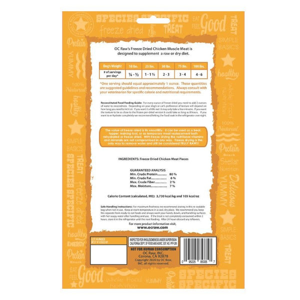 OC RAW Freeze Dried Chicken Nuggets 4OZ