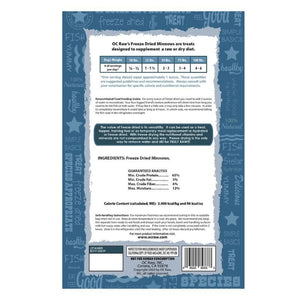 OC RAW Freeze Dried Minnows 3.2OZ