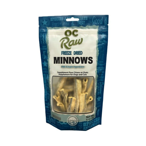 OC RAW Freeze Dried Minnows 3.2OZ