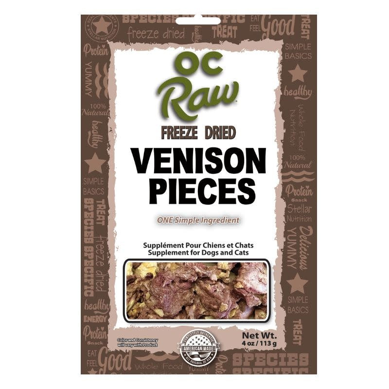 OC RAW Freeze Dried Venison 4OZ