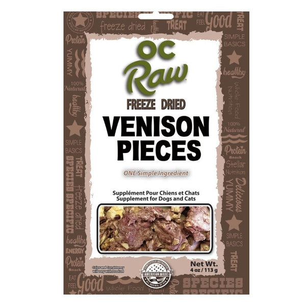 OC RAW Freeze Dried Venison 4OZ