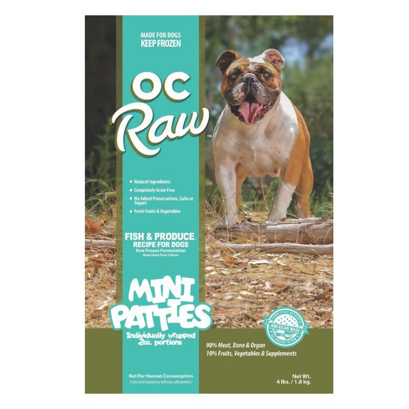 OC RAW Frozen Dog Fish & Produce Recipe 4LB