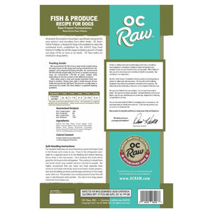 OC RAW Frozen Dog Fish & Produce Recipe 6LB