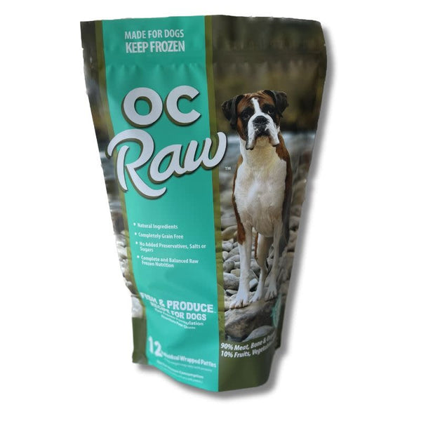 OC RAW Frozen Dog Fish & Produce Recipe 6LB