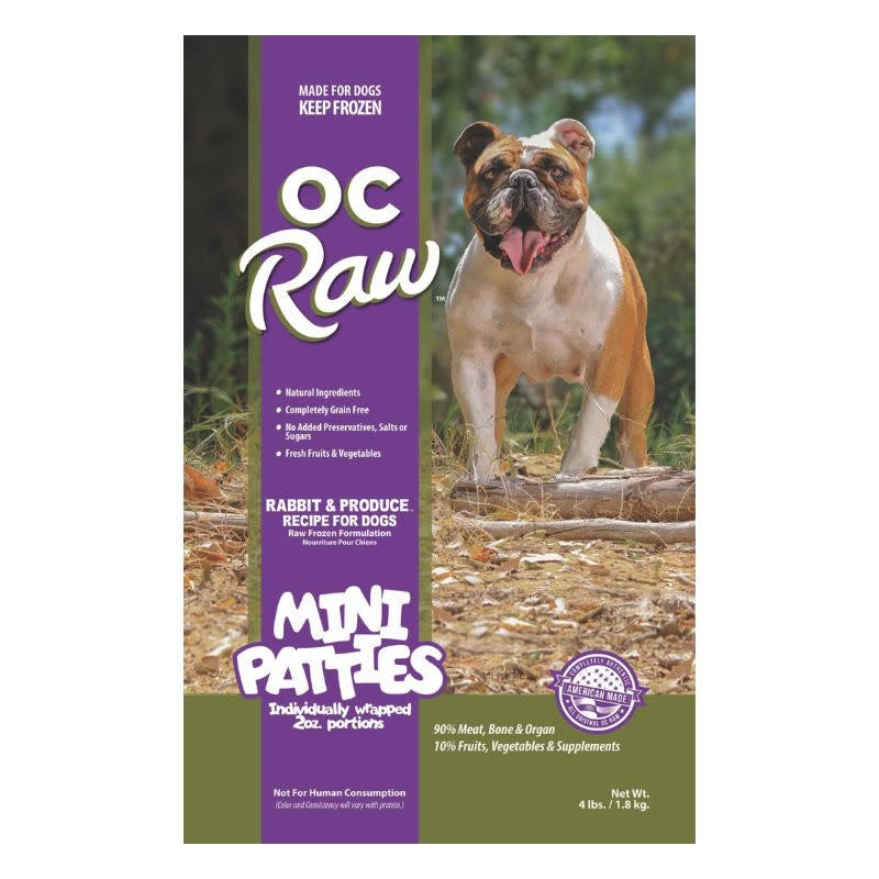 OC RAW Frozen Dog Rabbit & Produce