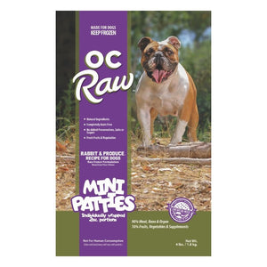 OC RAW Frozen Dog Rabbit & Produce