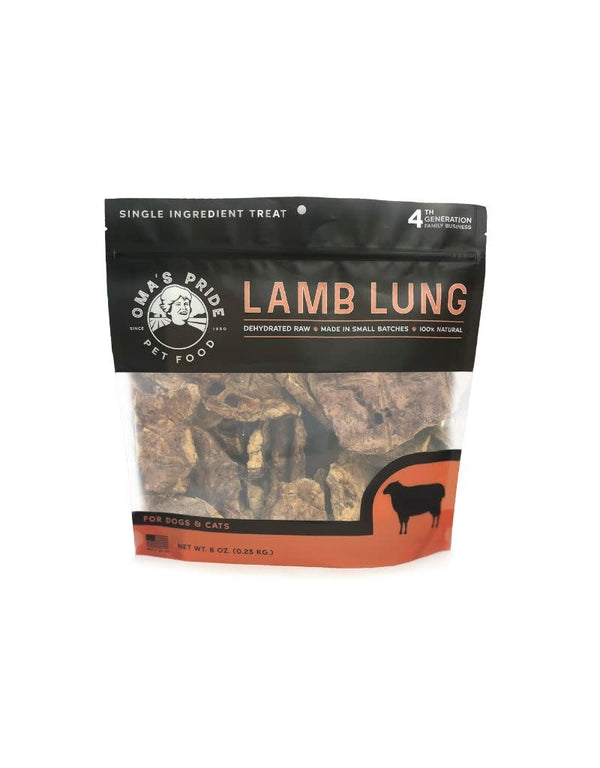 *OMA'S PRIDE Dehydrated Treat Lamb Lung 8oz