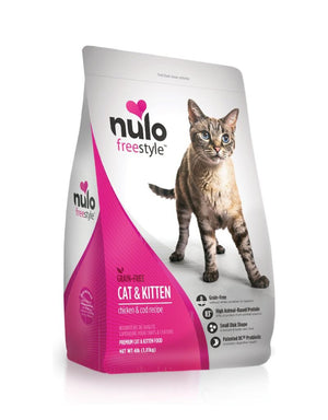 NULO Freestyle Cat and Kitten Grain Free Chicken & Cod Dry Cat Food