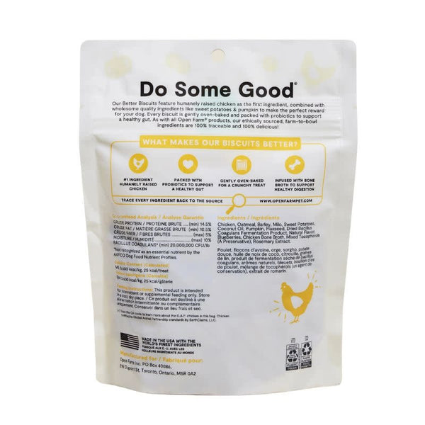 OPEN FARM Better Biscuits Chicken & Oatmeal Recipe 8OZ