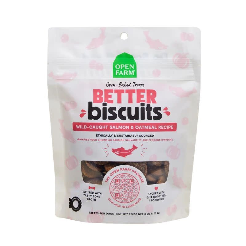 OPEN FARM Better Biscuits Salmon & Oatmeal Recipe 8OZ