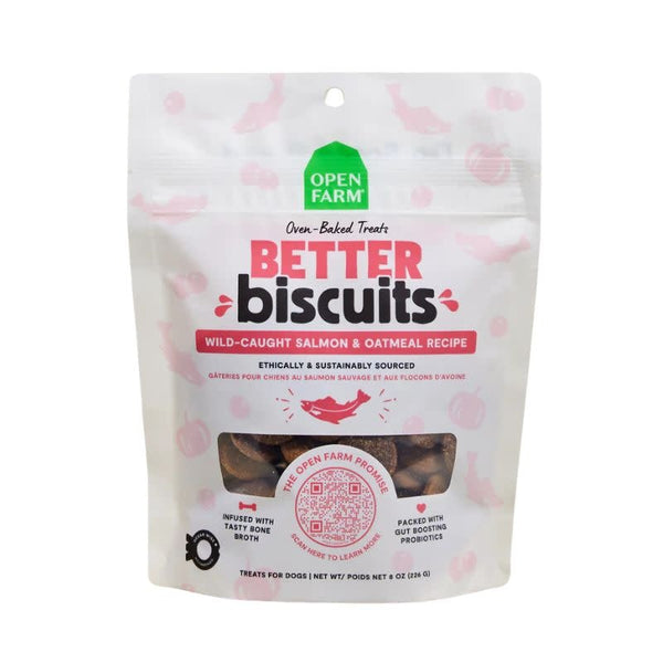 OPEN FARM Better Biscuits Salmon & Oatmeal Recipe 8OZ